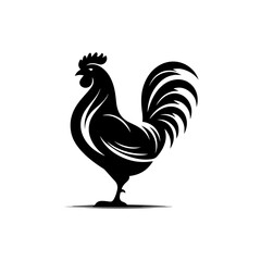Elegant Hen Vector Illustration – Domestic Farm Poultry