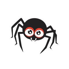 spider on a white background | Cartoon style vector illustration of spider