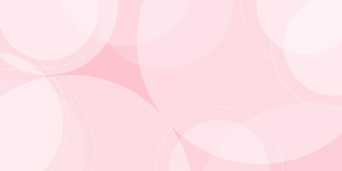 Abstract pink curve background, pink beauty dynamic wallpaper with circle shapes. Template banner background for beauty products, sales, ads, pages, events, web, and others