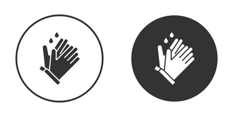 Obraz premium Wash hands icons collection. Filled flat icons
