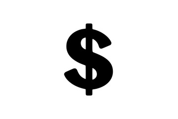 a black and white icon of a dollar signblack, currency, dollar, icon, money, symbol 