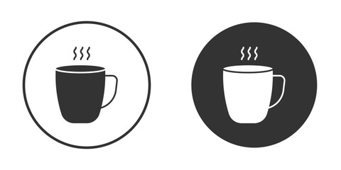 Mug icons collection. Filled flat icons