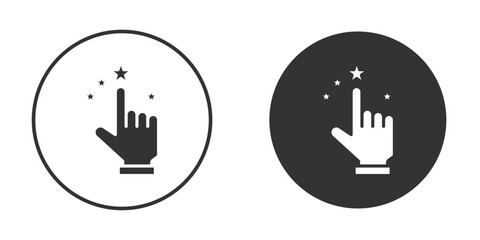 Obraz premium Customer feedback icons collection. Filled flat icons