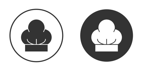 Chef hat icons collection. Filled flat icons