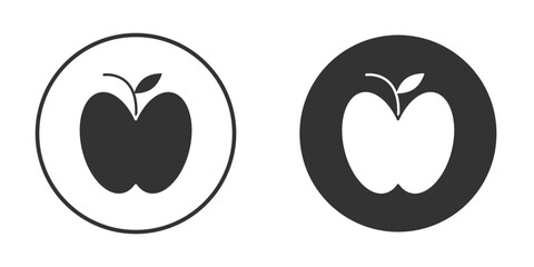 Apple icons collection. Filled flat icons