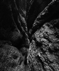 Landscape in the Gorgas and the Hermitage of San Julian in Nueno, in the Sierra de Guara Natural Park. Huesca, Aragon, Spain, Europe