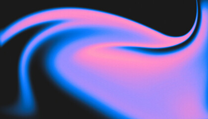Abstract swirling pink and blue gradient background with dark backdrop