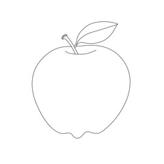 illustration of apple minimalism