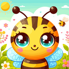 cute animated bee