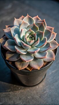 Echeveria succulent stretched out due to lack of light