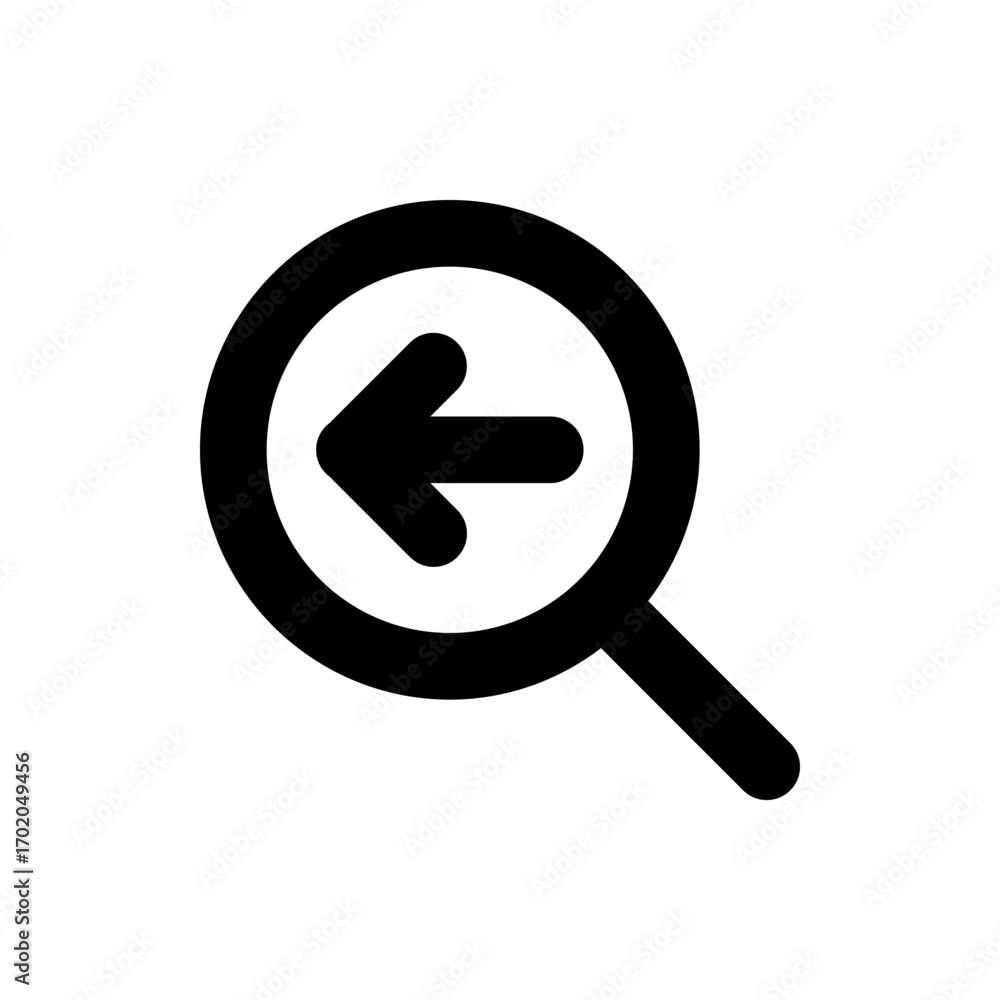 Poster black magnifying glass icon with a minus sign and the text two x indicating zoom out functionality
