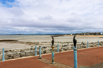 Low tide at Morecambe Bay in north-west England.
