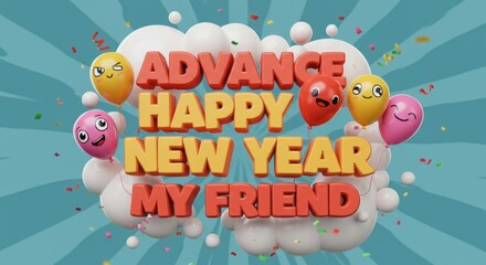 Advance Happy New Year My Friend