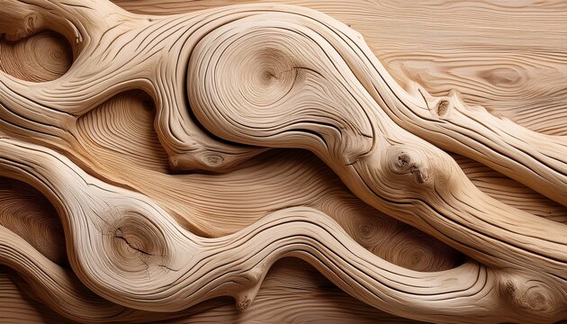 light knotty driftwood background