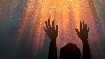 Gentle illustration of hands offering comfort support to a person surrounded by glowing soft light symbolizing empathy compassion emotional support kindness mental health care and human dignity