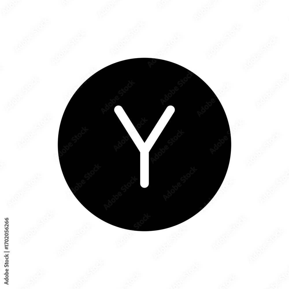 Poster presentation symbol in a black circle featuring two overlapping white rectangular shapes on a solid 