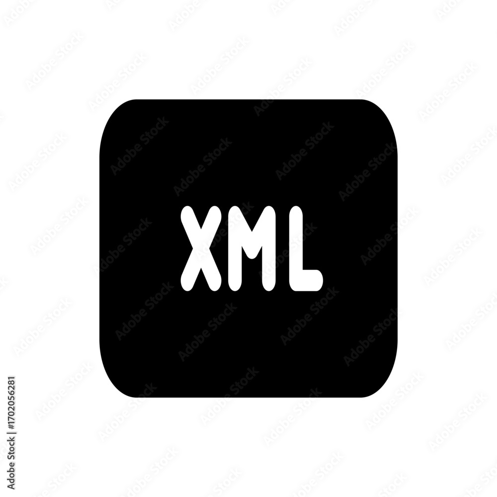 Poster black xls file icon with an upward pointing arrow indicating uploading on a white background design 