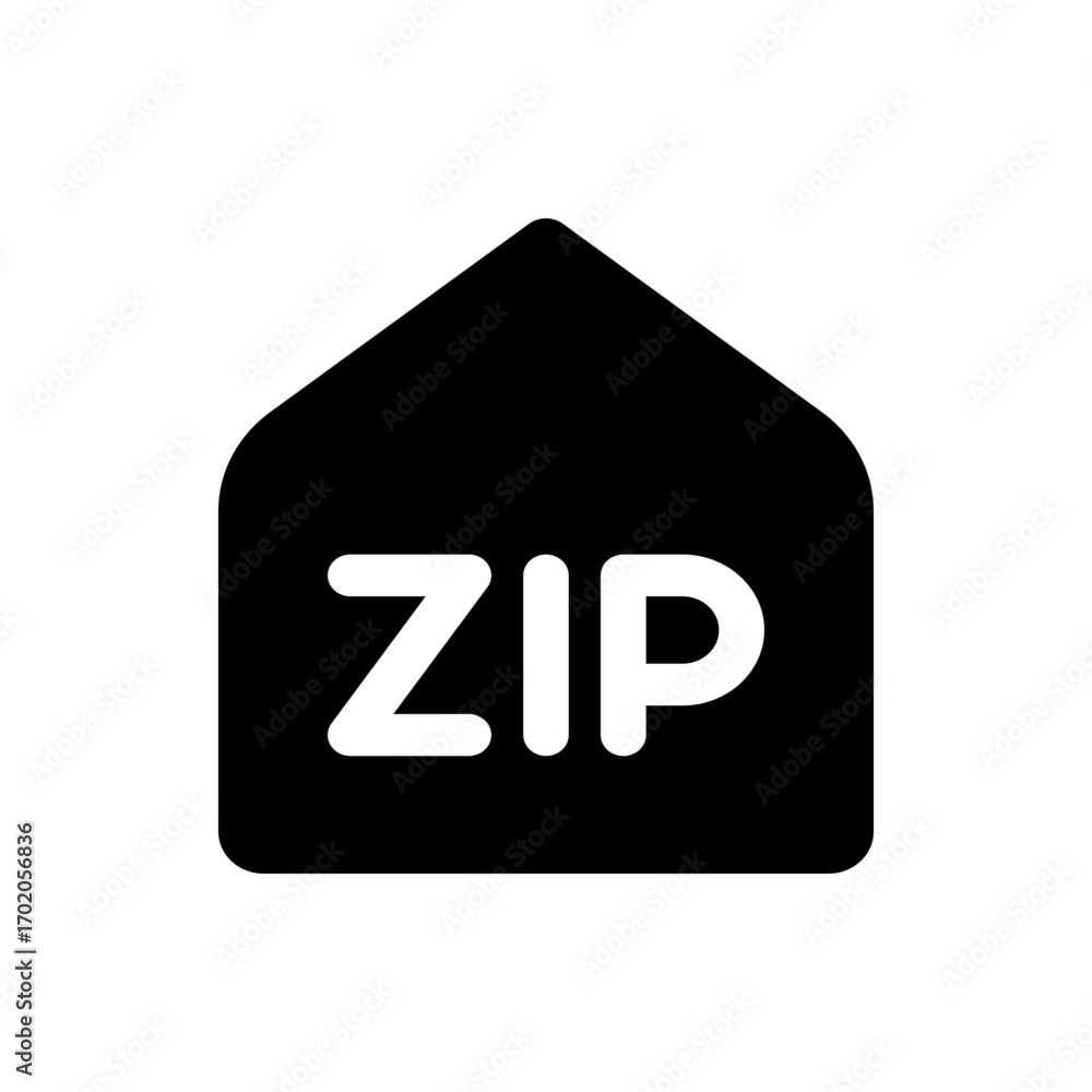 Poster abstract design featuring geometric shapes including triangles and semicircles in black and white co