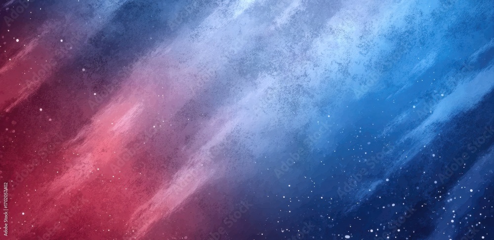 Aufkleber cosmic texture displaying swirling reds and blues with starry details bringing a sense of depth and 
