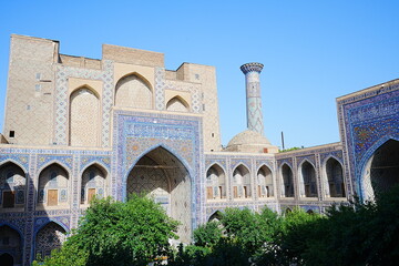 Obraz premium Registan Square in Samarqand, Uzbekistan - ウズベキスタン サマルカンド レギスタン広場 