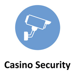 Casino Security Vector icon which can easily modify or edit