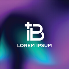 Obraz premium Cross IB Medical Pharmacy logo design ideas