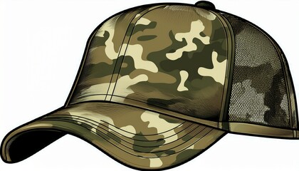generic camo trucker hat
