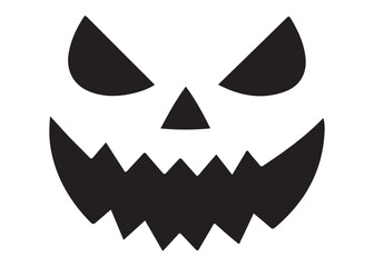 jack o lantern faces logo silhouette vector, pumpkin faces vector silhouette illustration, spooky jack o lantern face design, halloween pumpkin jack o' lantern logo silhouettes vector 