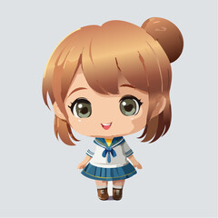 Obraz premium Niedliches Mädchen