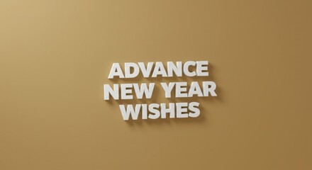 Advance New Year Wishes