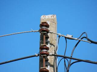 Obraz premium electric power lines