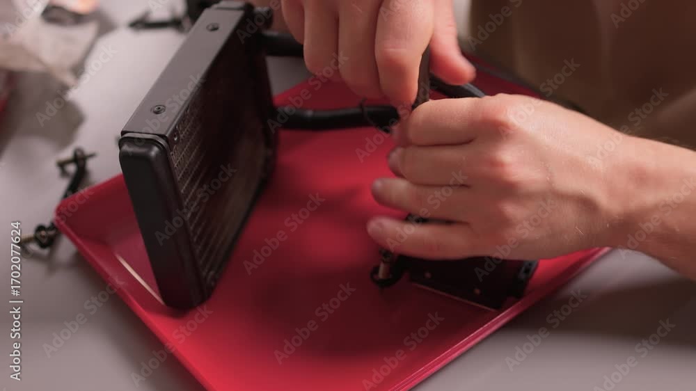 Poster assembling a highly efficient computer cooling system for maximum performance and longevity