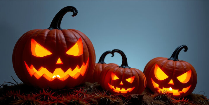 Halloween pumpkin carving event spooky atmosphere decorative content nighttime viewpoint for festive fun