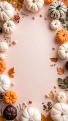 ハロウィンの枠飾り(縦・横)　Halloween vertical (or horizontal) Frame 