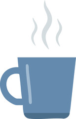 coffee cup with steam vector illustration