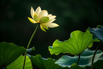 yellow lotus flower
