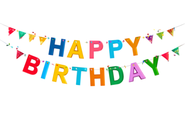 Party Decoration Birthday Bunting with Colorful Flags