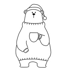 santa claus with a bag