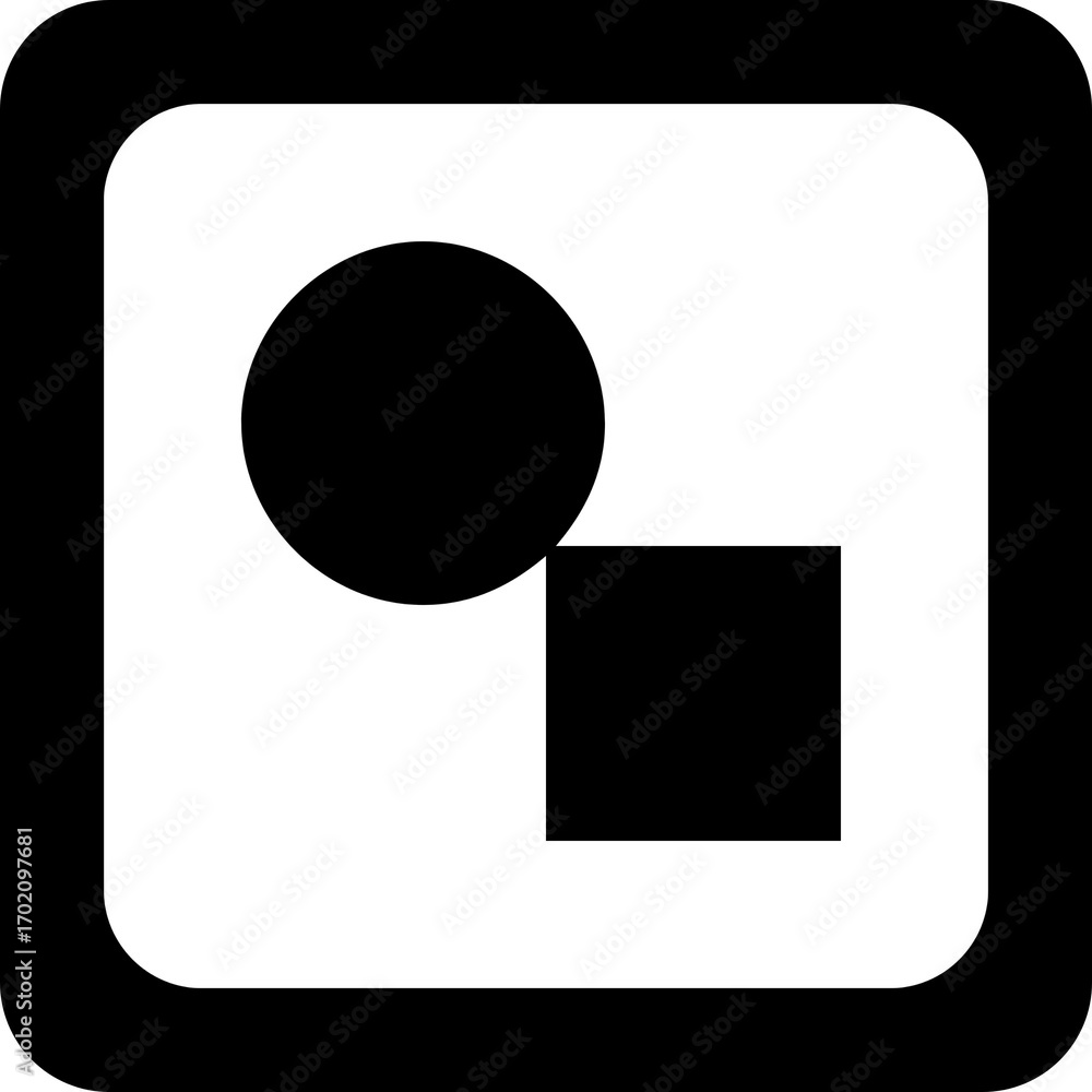 Poster alternative user profile account box icon design element