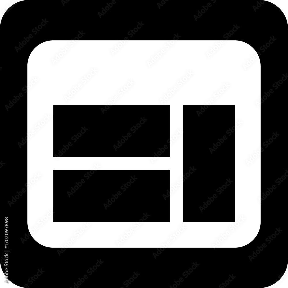 Poster website layout with header body and footer sections