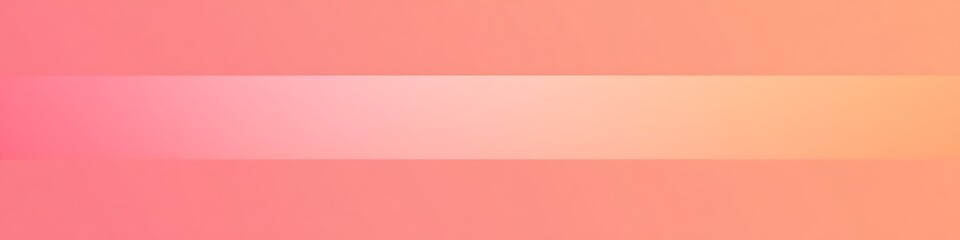 Obraz premium Soft coral gradient background with a horizontal stripe in the center for graphic design projects empty template ideal for personalized use