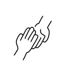 Holding hands  icon