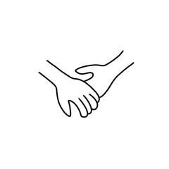 Holding hands icon