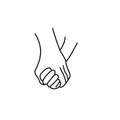 Holding hands icon