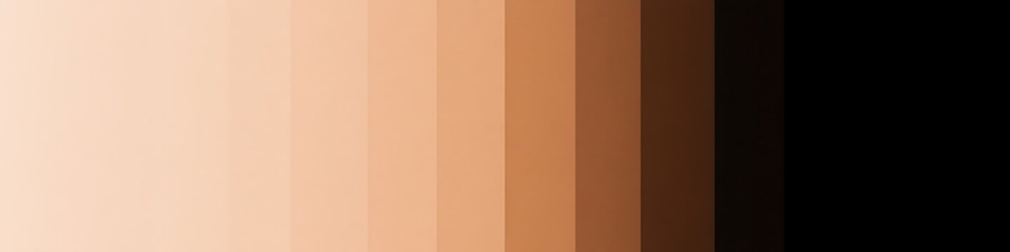 Abstract gradient background with vertical stripes in shades of skin tone, brown, and black color palette empty template ideal for personalized use