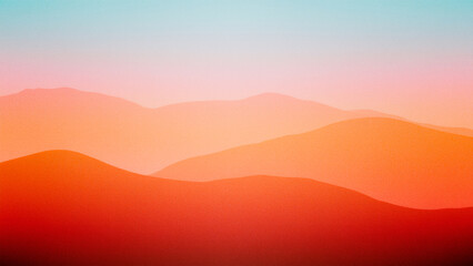 Obraz premium Seamless gradient background mimicking a sunset. Features warm terracotta and orange tones for a cozy, earthy, and natural aesthetic