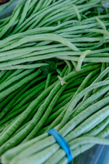 Bundled yardlong beans for sale