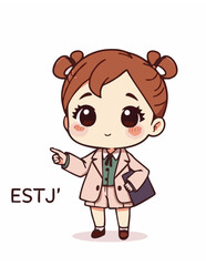 minimalist-cute-hand-drawn-illustration-of-a-chibi-estj-girl-with-a-structured-responsible-and-a
