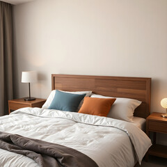 Obraz premium Stylish Minimalist Bedroom Decor