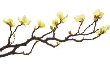 Fototapeta premium A detailed close-up of fresh, lively spring growth from the ground.